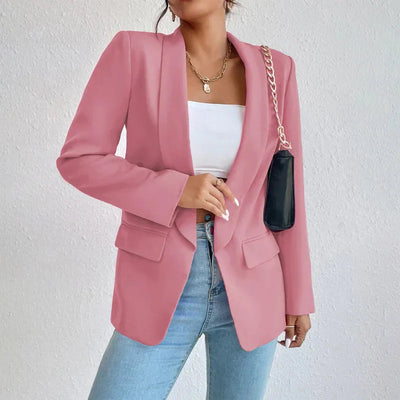 Blazer | Offene Vorderseite | Lang | Blazermantel | Damenbekleidung