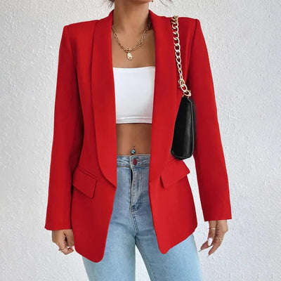 Blazer | Offene Vorderseite | Lang | Blazermantel | Damenbekleidung