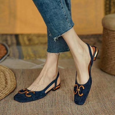 Suuze - elegante Slingbacks aus Wildleder