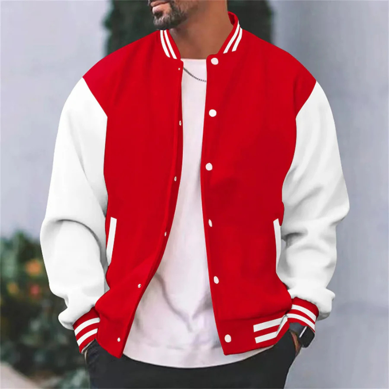 Bomberjacke | Rippbündchen | Zum Knöpfen | Baseballjacke | Herrenjacke