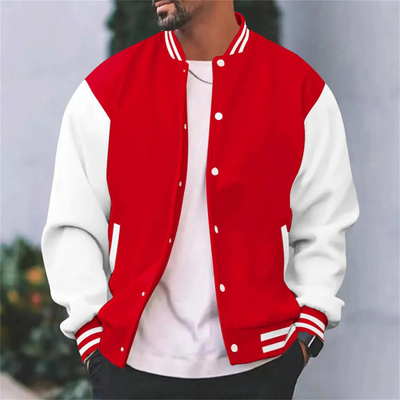 Bomberjacke | Rippbündchen | Zum Knöpfen | Baseballjacke | Herrenjacke