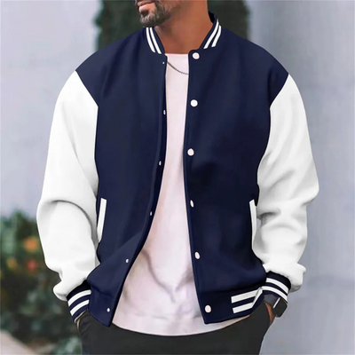 Bomberjacke | Rippbündchen | Zum Knöpfen | Baseballjacke | Herrenjacke