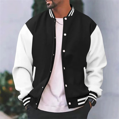 Bomberjacke | Rippbündchen | Zum Knöpfen | Baseballjacke | Herrenjacke