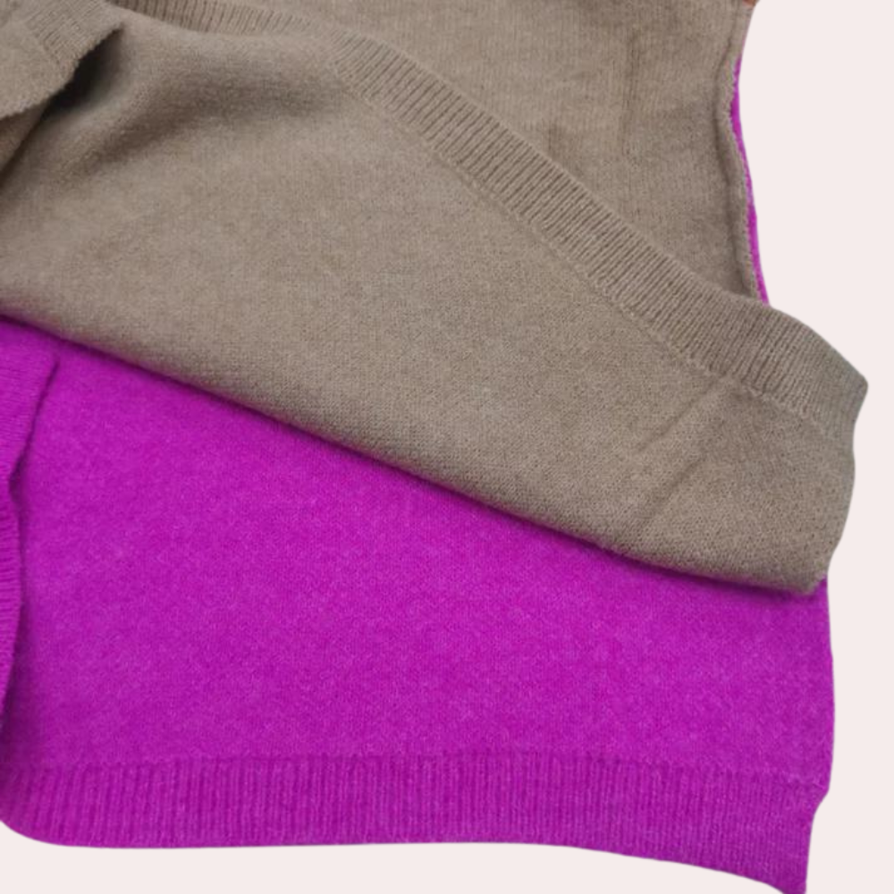 Reem - Farbblock Pullover in Übergröße für Frauen