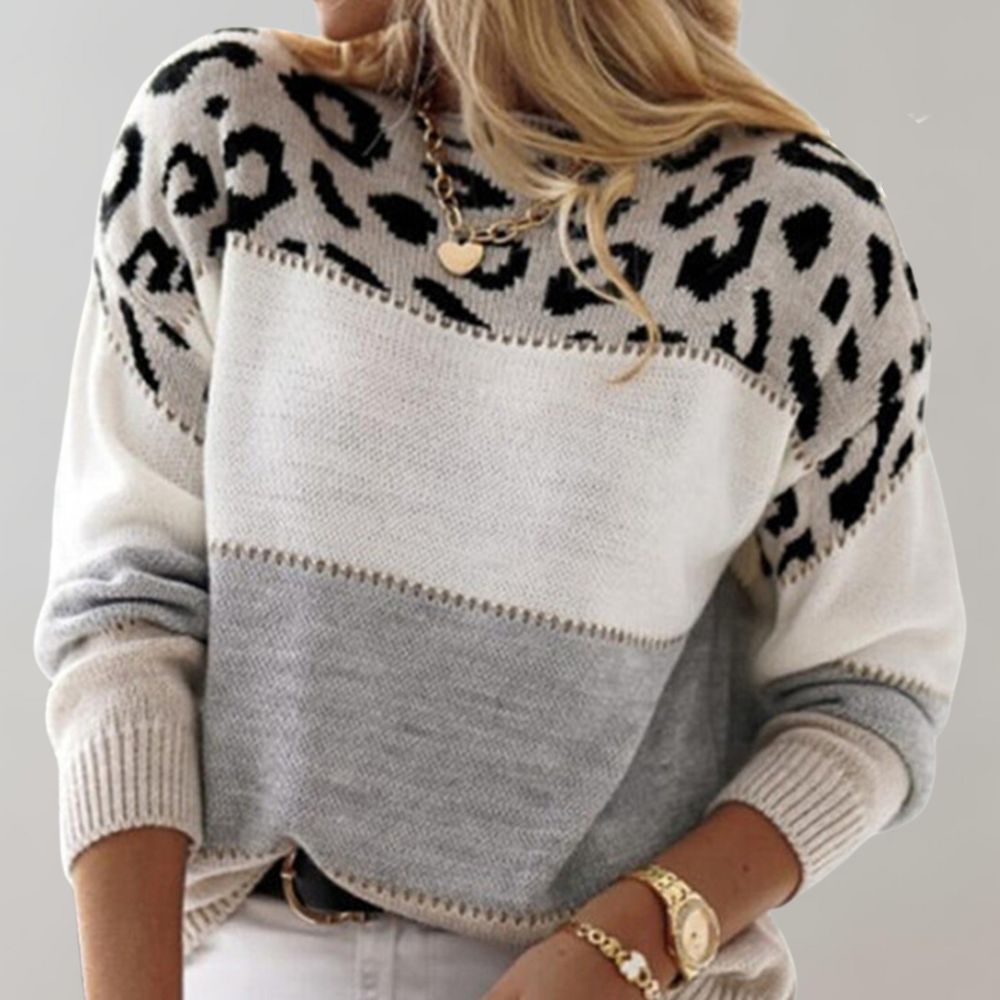 Laura™ | Lässiger Pullover im Leopardenmuster