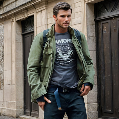 Cargo Jacke - Outdoor - Taschen - Parka Jacke - Herrenjacken