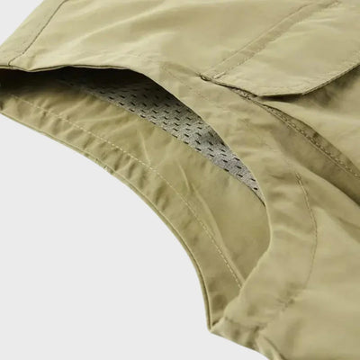 Cargo-Weste  – ärmellose Reißverschlussweste für Herren mit Taschen