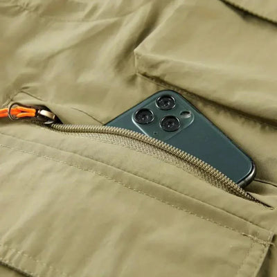 Cargo-Weste  – ärmellose Reißverschlussweste für Herren mit Taschen