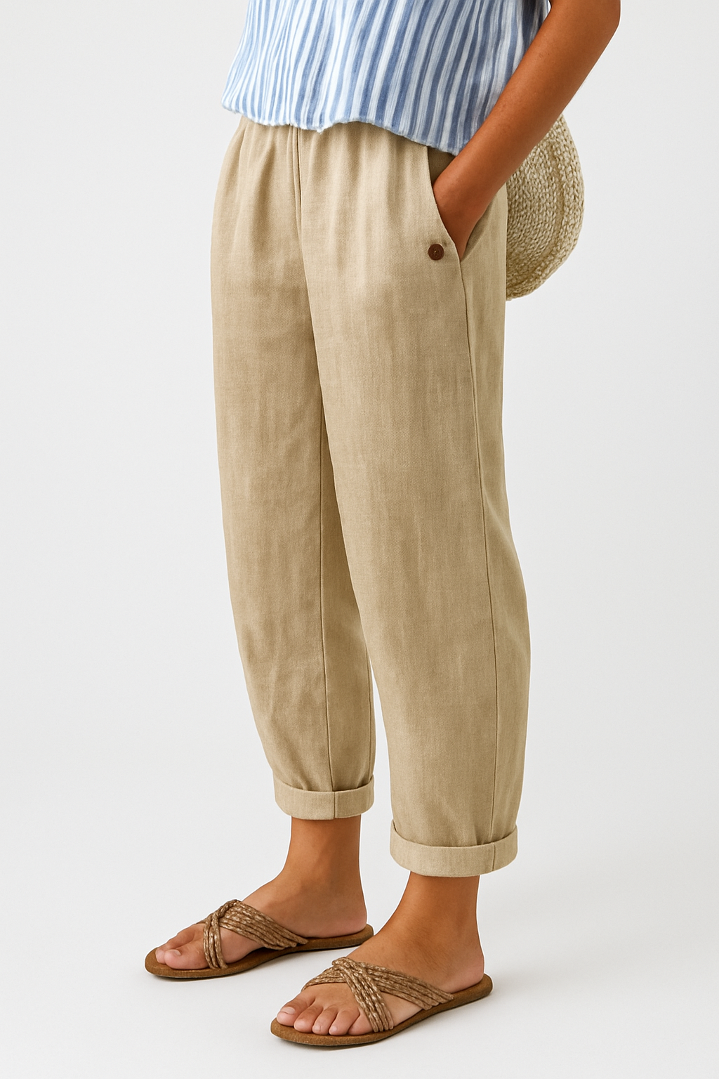 Yanchik - Stylische Hose Mit Seitentaschen