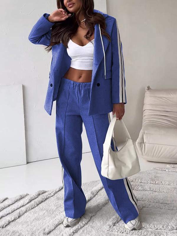 Co-Ord Set – Blazer für Damen und weite Jogginghose Zweiteiler