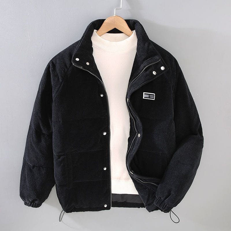 Cordjacke – Warm – mit Reißverschluss – Steppjacke – Winterjacke für Herren