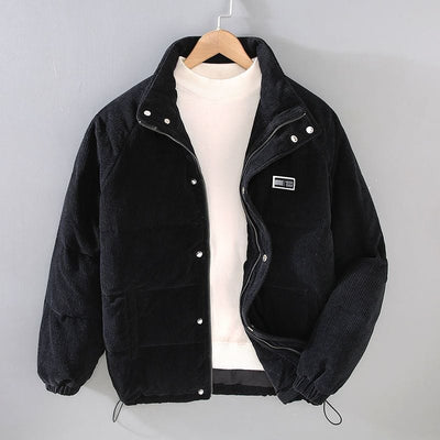 Cordjacke – Warm – mit Reißverschluss – Steppjacke – Winterjacke für Herren