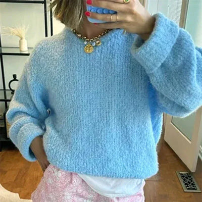 Damen-Strickpullover | Lockere Passform | Warm | Strickpullover | Pullover für Damen