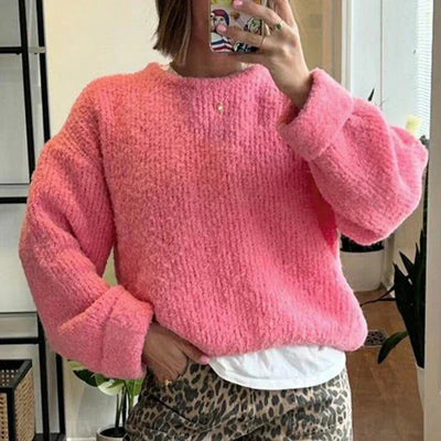 Damen-Strickpullover | Lockere Passform | Warm | Strickpullover | Pullover für Damen