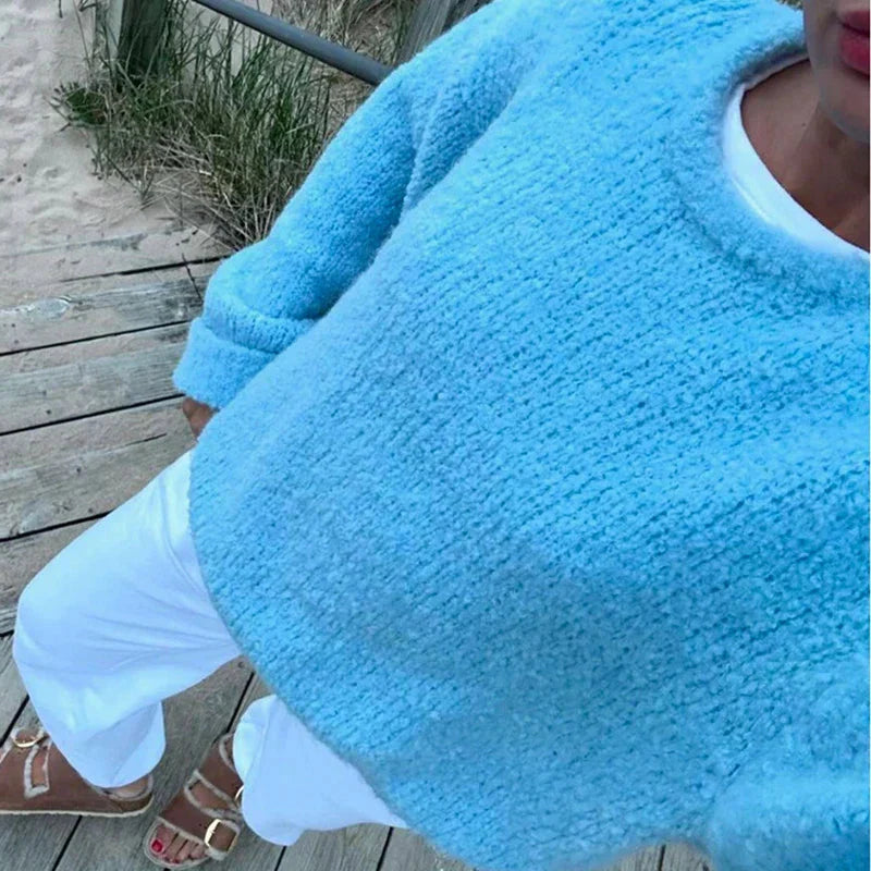 Damen-Strickpullover | Lockere Passform | Warm | Strickpullover | Pullover für Damen