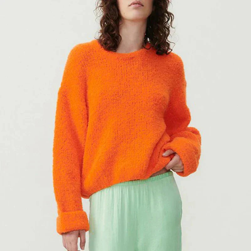 Damen-Strickpullover | Lockere Passform | Warm | Strickpullover | Pullover für Damen