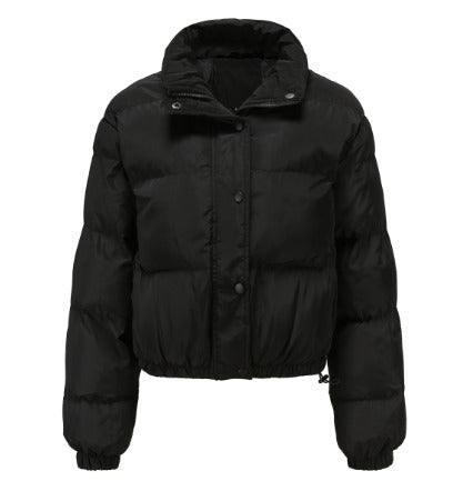 Daunenjacke – Kurz geschnitten – Kordelzug – Winterjacke für Damen