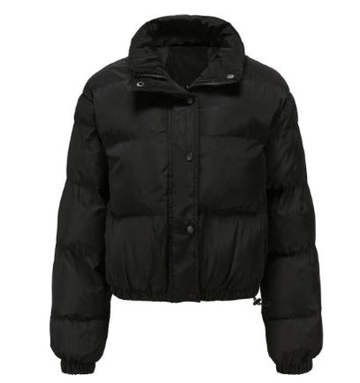 Daunenjacke – Kurz geschnitten – Kordelzug – Winterjacke für Damen
