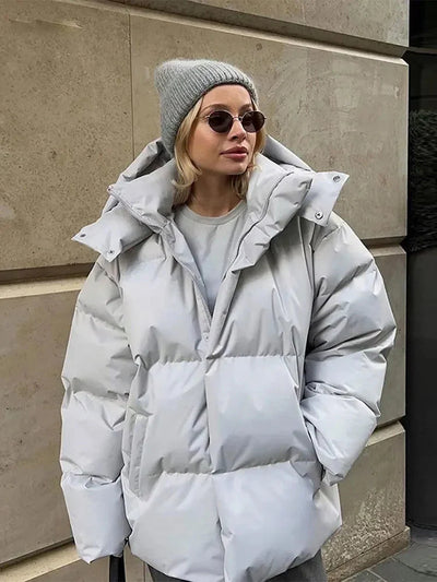 Daunenjacke | Warm | Kapuze | Winterjacke für Damen
