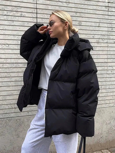 Daunenjacke | Warm | Kapuze | Winterjacke für Damen