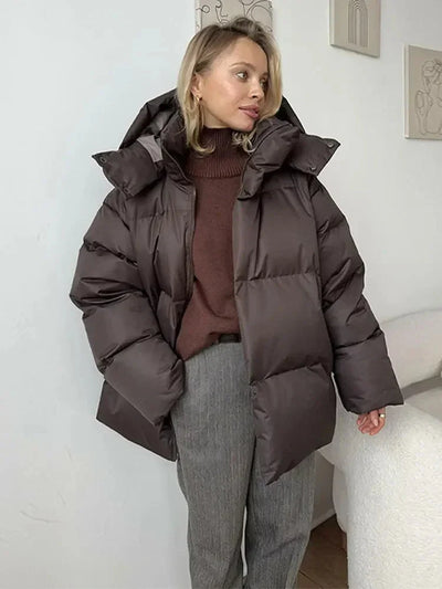 Daunenjacke | Warm | Kapuze | Winterjacke für Damen