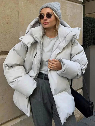 Daunenjacke | Warm | Kapuze | Winterjacke für Damen