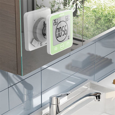 Duschuhr - Digitale wasserdichte Mini-Wanduhr für das Badezimmer