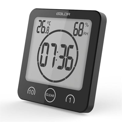 Duschuhr - Digitale wasserdichte Mini-Wanduhr für das Badezimmer