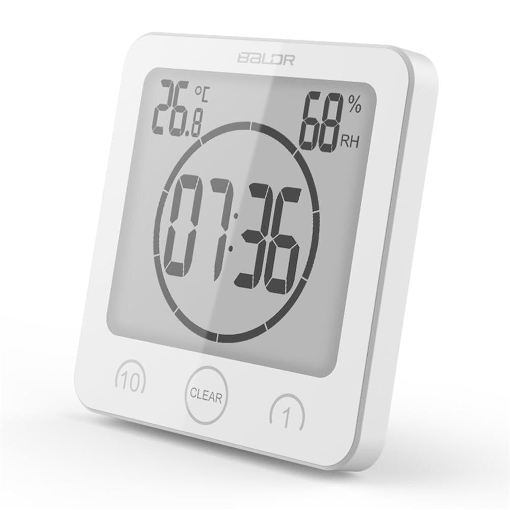 Duschuhr - Digitale wasserdichte Mini-Wanduhr für das Badezimmer