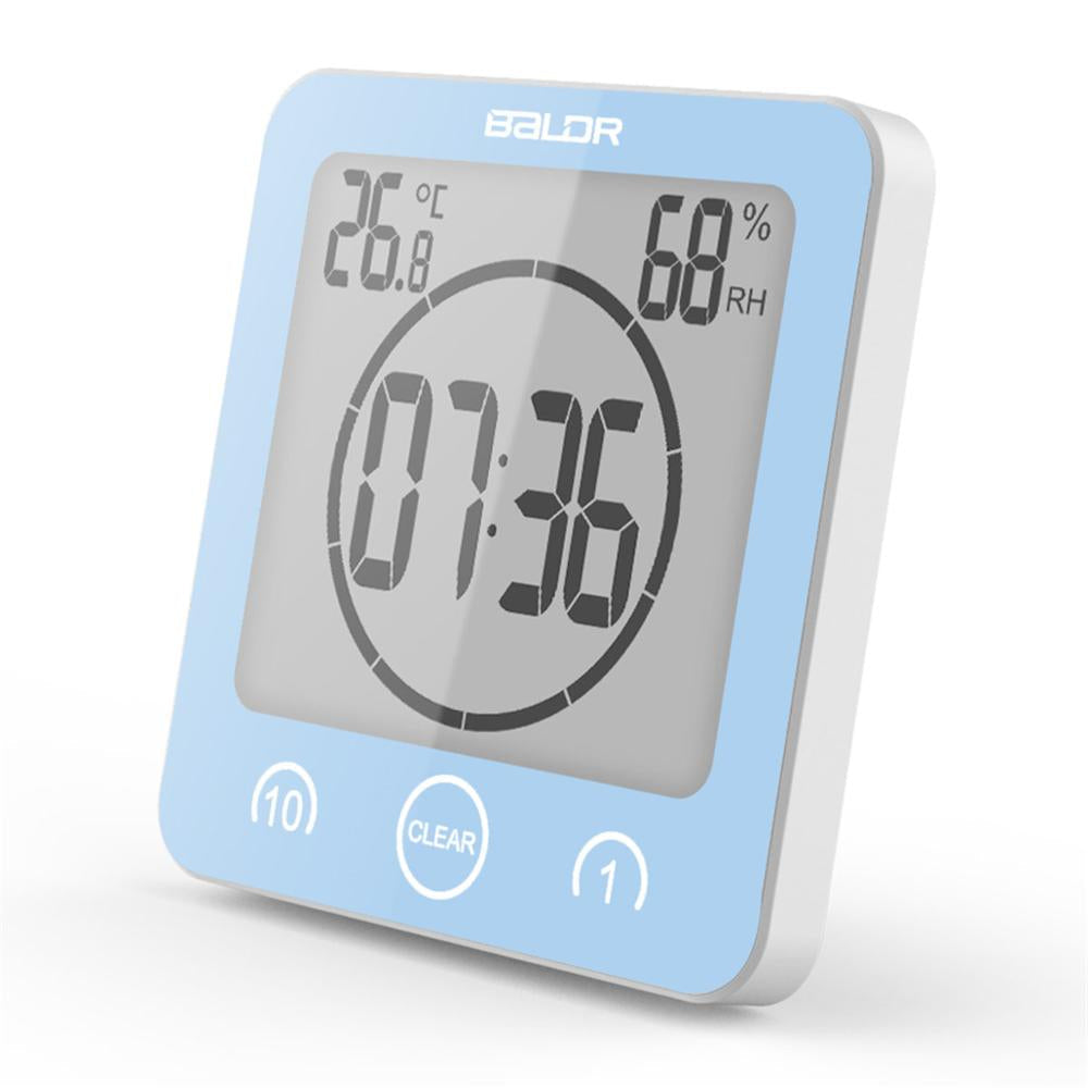 Duschuhr - Digitale wasserdichte Mini-Wanduhr für das Badezimmer