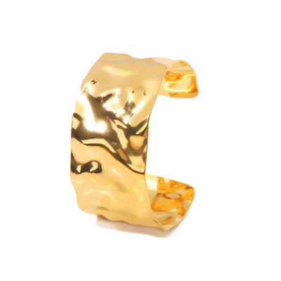 Audrey Hammered Bracelet - Handcrafted Elegance with Artisanal Texture & Lightweight Comfort