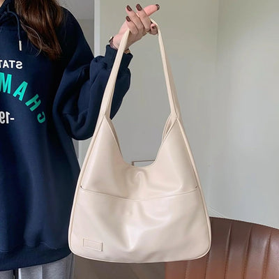 Einkaufstasche – ein Schulterriemen – groß – Umhängetasche – Kunstledertasche