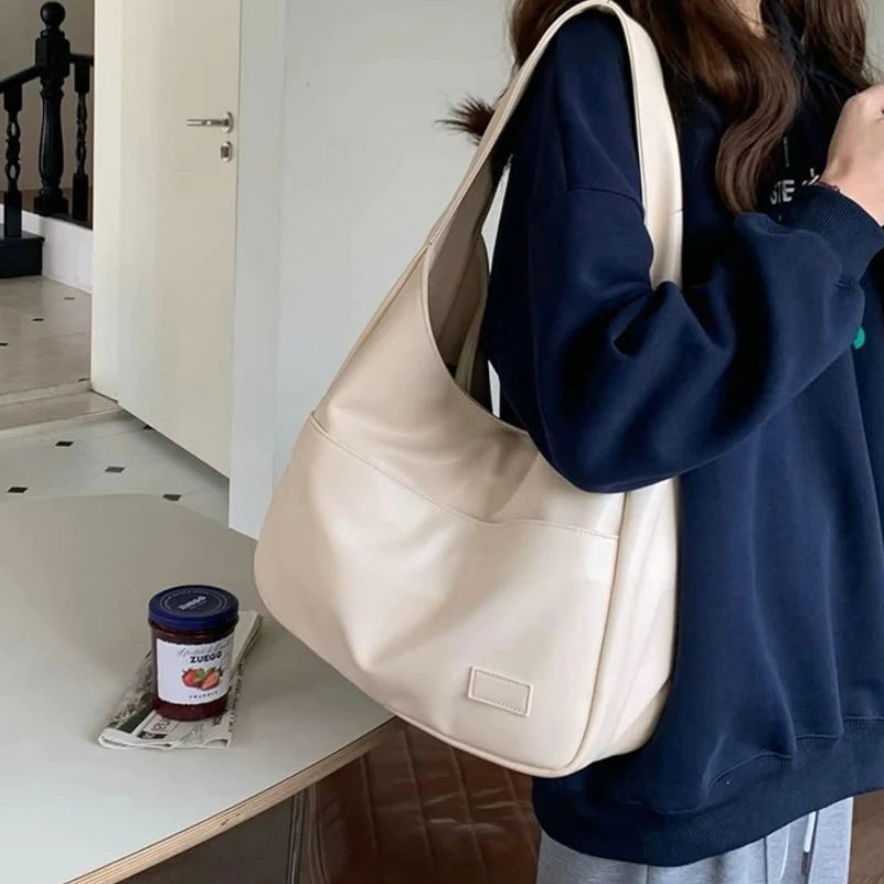 Einkaufstasche – ein Schulterriemen – groß – Umhängetasche – Kunstledertasche