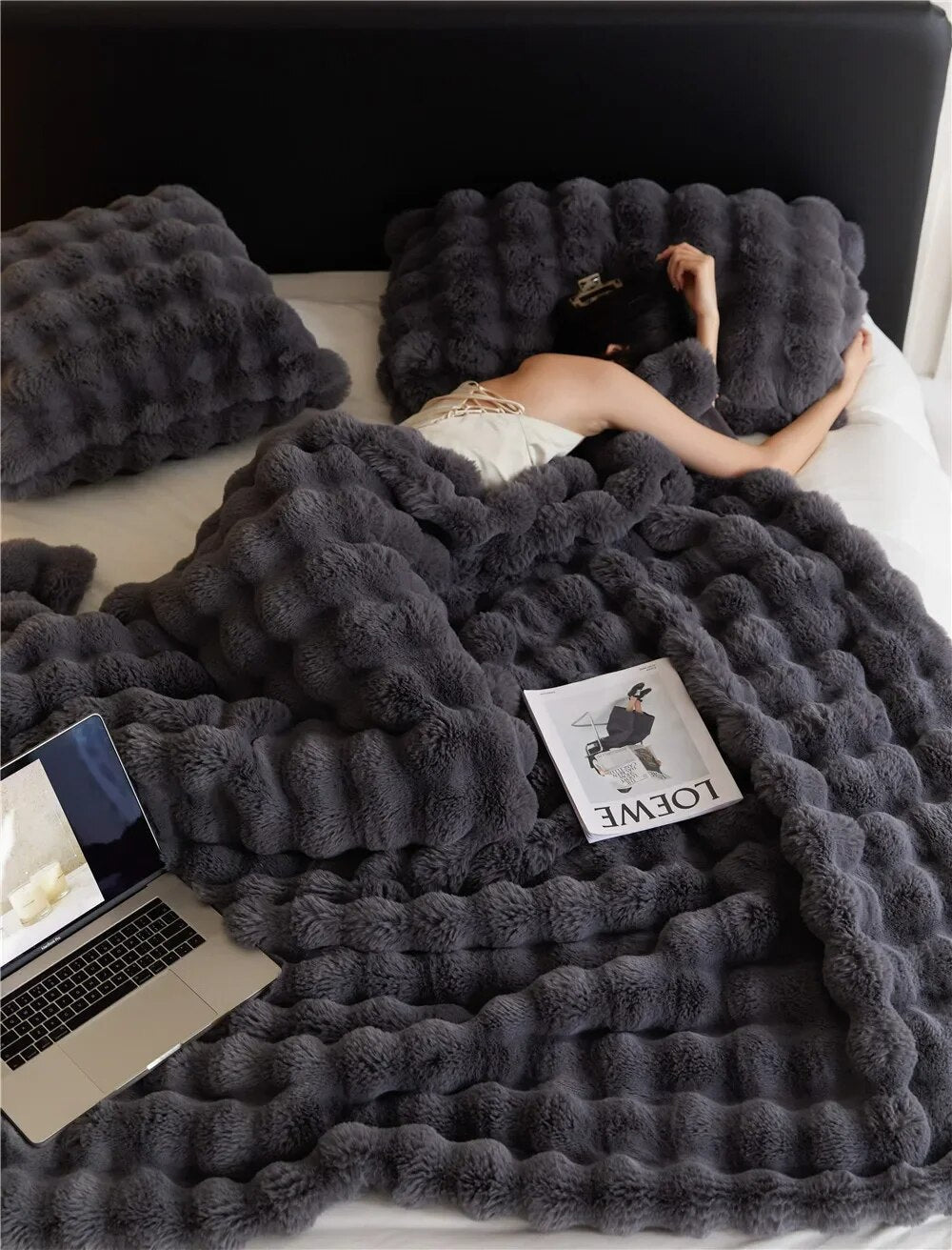 Felldecke | Plüsch | Fleece | Flauschige Decke | Winterdecke