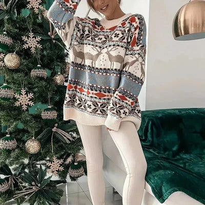 Festlicher Strickpullover