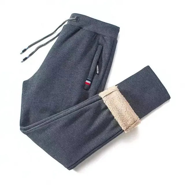 Fleece-Jogginghose | Elastische Taille | Warm | Fleece-Jogginghose | Herren-Wintersweats