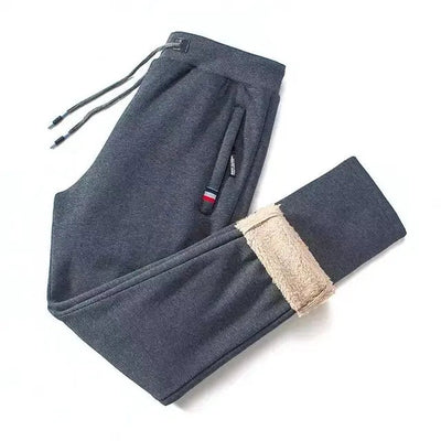 Fleece-Jogginghose | Elastische Taille | Warm | Fleece-Jogginghose | Herren-Wintersweats