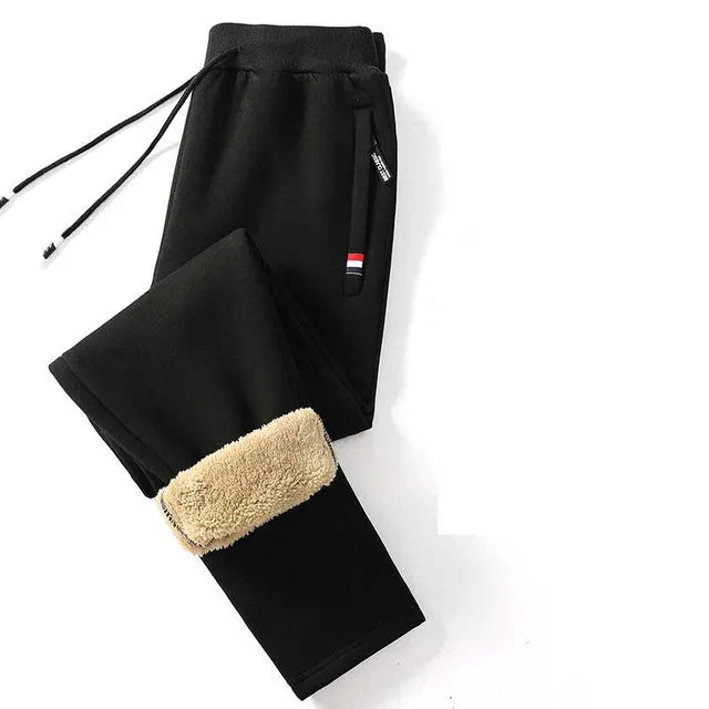 Fleece-Jogginghose | Elastische Taille | Warm | Fleece-Jogginghose | Herren-Wintersweats