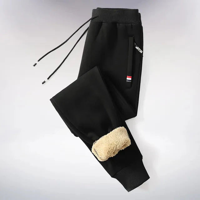Fleece-Jogginghose | Elastische Taille | Warm | Fleece-Jogginghose | Herren-Wintersweats
