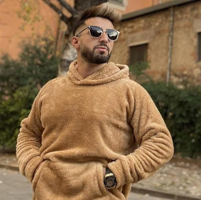 Fleece-Kapuzenpullover | Gemütlich | Pullover | Winter-Kapuzenpullover | Herren-Kapuzenpullover