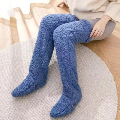 Fleece-Socken – bequem – Overknee-Socken – hohe Kniestrümpfe – Wintersocken für Damen