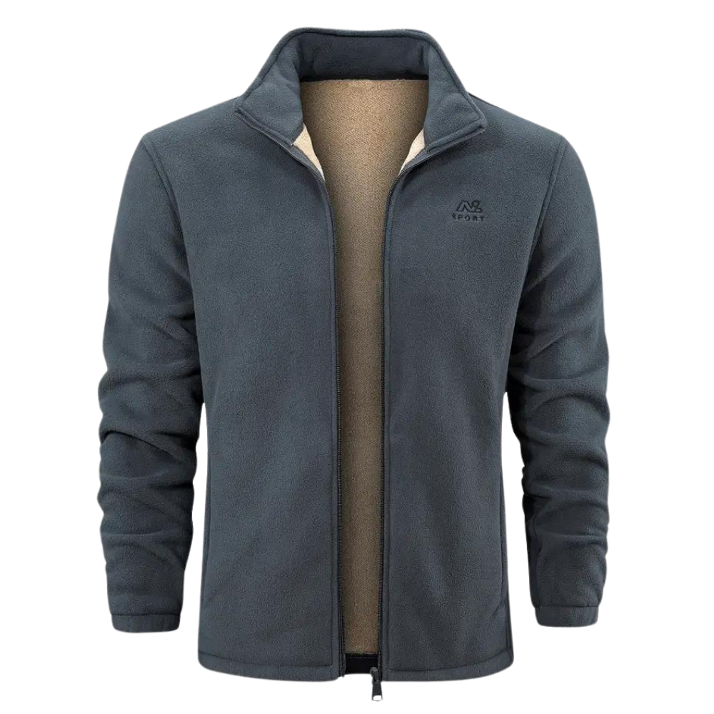 Fleecejacke – Warm – Reißverschluss – Winterjacke – Herrenjacke
