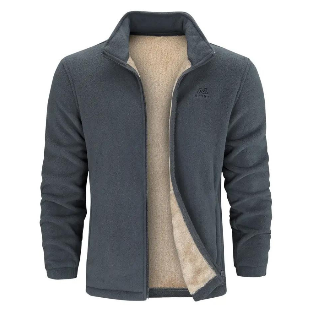 Fleecejacke – Warm – Reißverschluss – Winterjacke – Herrenjacke