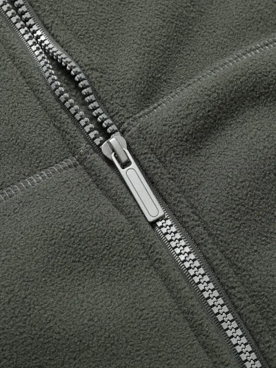 Fleecejacke – Warm – mit Kapuze – Fleecejacke mit Reißverschluss – Herrenbekleidung