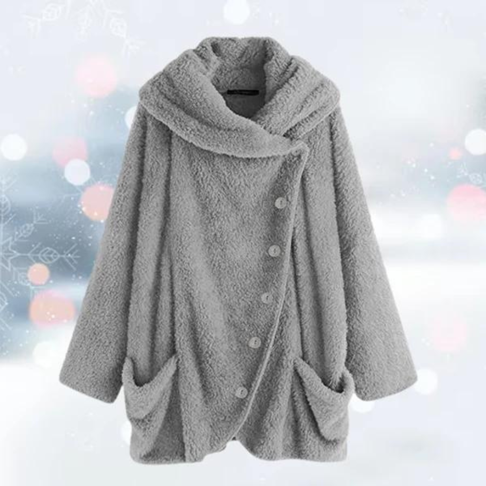 Fleecejacke – Warme Oversize-Winterjacke mit lockerer Passform für Damen