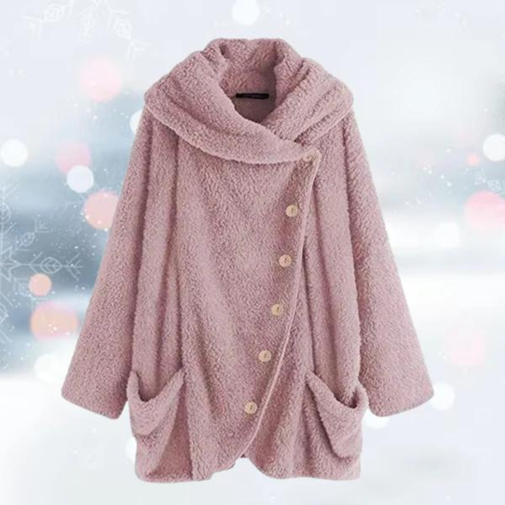 Fleecejacke – Warme Oversize-Winterjacke mit lockerer Passform für Damen