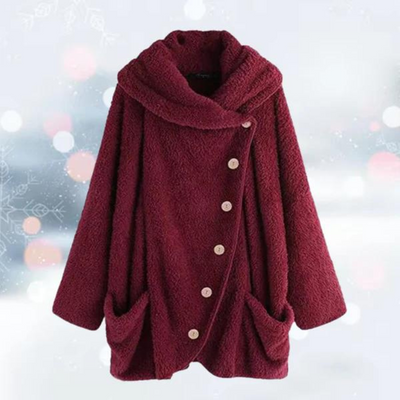 Fleecejacke – Warme Oversize-Winterjacke mit lockerer Passform für Damen