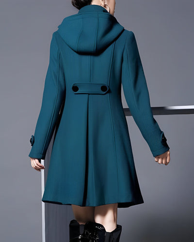 Frack - mit Kapuze - halblang - Trenchcoat - Damenjacken