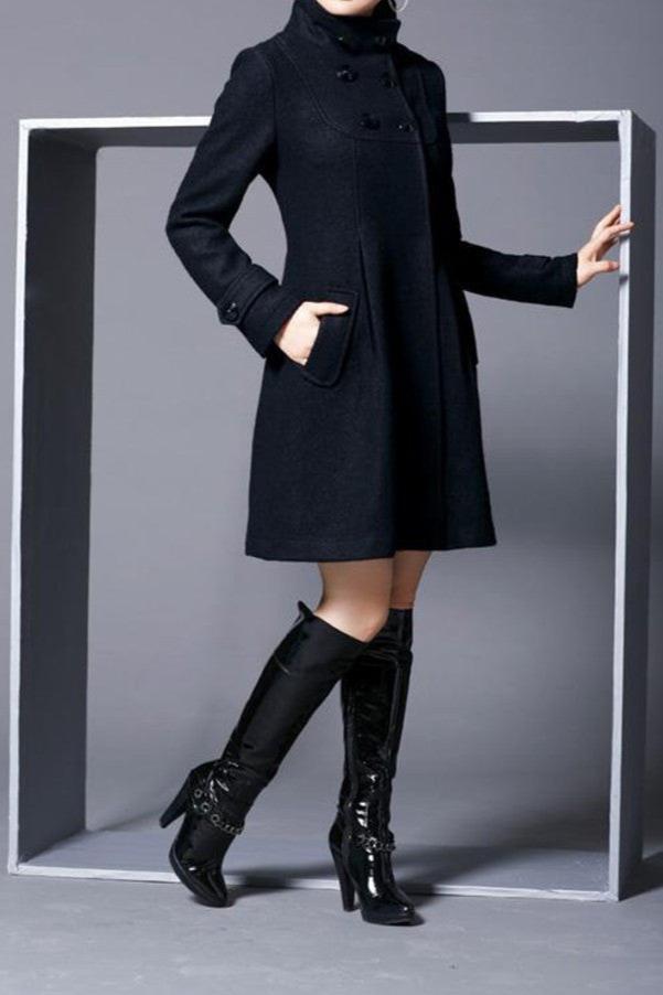 Frack - mit Kapuze - halblang - Trenchcoat - Damenjacken