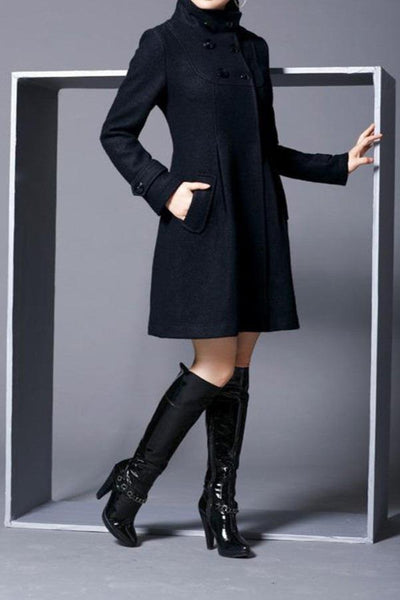 Frack - mit Kapuze - halblang - Trenchcoat - Damenjacken